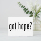 Heb je hoop? briefkaart (Staand voorkant)