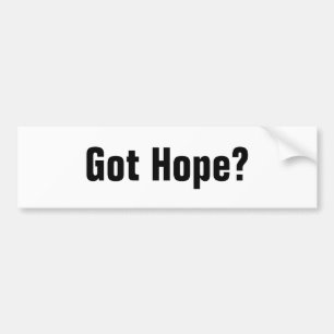 Heb je hoop? bumpersticker