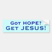 Heb je HOPE? Bumpersticker (Voorkant)