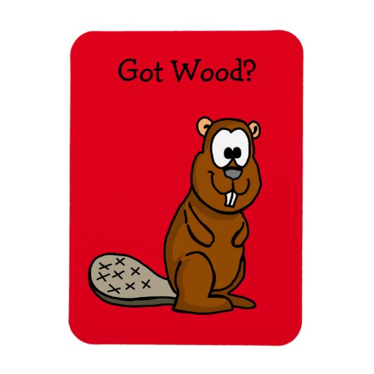 Heb je hout? Beaver Photo Magnet Magneet (Verticaal)