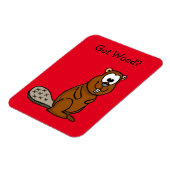 Heb je hout? Beaver Photo Magnet Magneet (Linkerzijde)