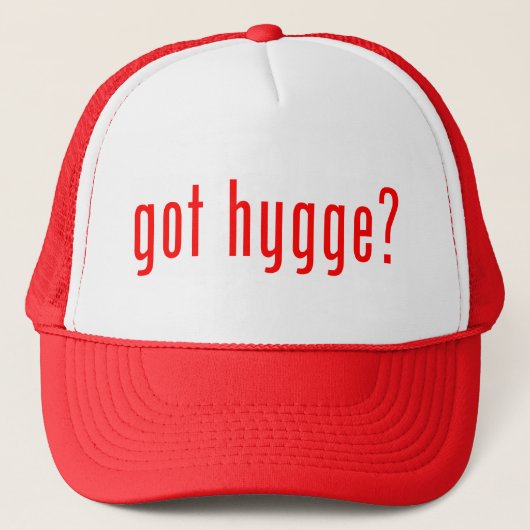 Heb je hygge? trucker pet (Voorkant)