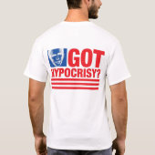 Heb je Hypocrisie? T-shirt (Achterkant)