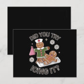 Heb je Icing It School Nurse Christmas PICU geprob Briefkaart (Voorkant / Achterkant)