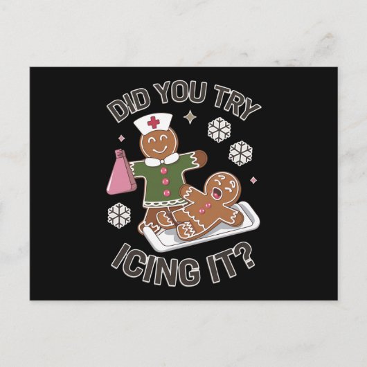 Heb je Icing It School Nurse Christmas PICU geprob Briefkaart (Voorkant)