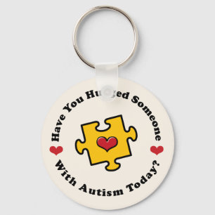Heb je iemand een Autism Awareness Key Chai tegeng Sleutelhanger