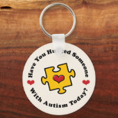 Heb je iemand een Autism Awareness Key Chai tegeng Sleutelhanger (Voorkant)