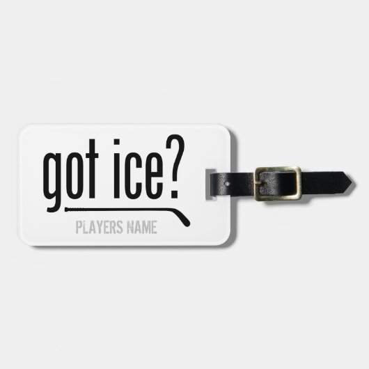 Heb je ijs? (hockey) bagagelabel (Voorkant horizontaal)
