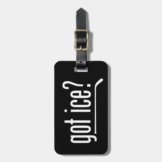 Heb je ijs? (hockey) bagagelabel (Voorkant verticaal)