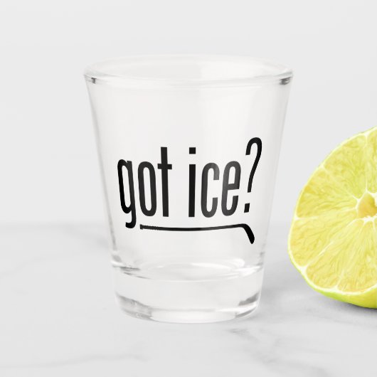 Heb je ijs? (hockey) shot glas (Voorkant)