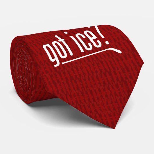 Heb je ijs? (hockey) stropdas (Opgerold)