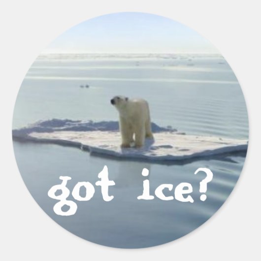 HEB JE IJS? RONDE STICKER (Voorkant)