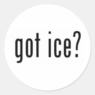 Heb je ijs? ronde sticker