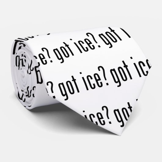 Heb je ijs? stropdas (Opgerold)