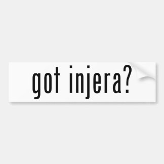 Heb je injera ? bumpersticker