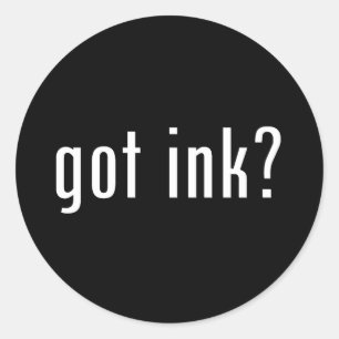 Heb je inkt? ronde sticker