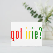 Heb je irie? briefkaart (Staand voorkant)