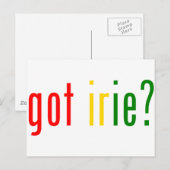 Heb je irie? briefkaart (Voorkant / Achterkant)