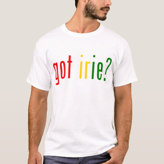 Heb je irie? t-shirt (Voorkant)