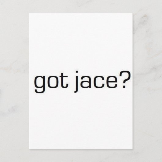 Heb je Jace? Briefkaart (Voorkant)