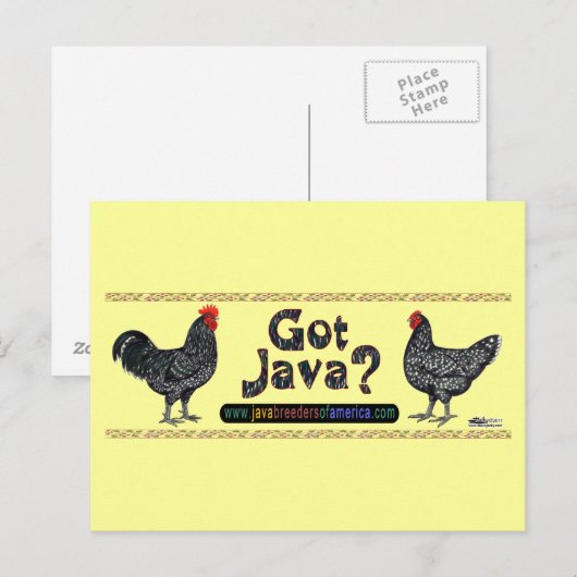 Heb je Java? Briefkaart (Voorkant / Achterkant)