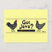 Heb je Java? Briefkaart (Voorkant)