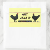 Heb je Javas? Rechthoekige Sticker (Tas)
