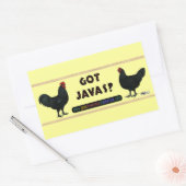 Heb je Javas? Rechthoekige Sticker (Envelop)