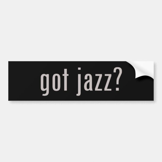 Heb je jazz? bumpersticker (Voorkant)