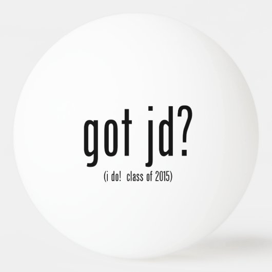 Heb je jd? (dat doe ik! klasse 2015) pingpongbal (Voorkant)