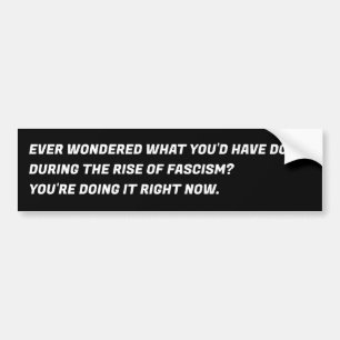 HEB JE JE EVER AFGEVRAAGD WAT JE ZOU DOEN TIJDENS  BUMPERSTICKER