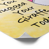 Heb je je Giraffe vandaag Poster opgehangen? (Hoek)