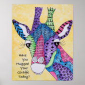 Heb je je Giraffe vandaag Poster opgehangen? (Voorkant)