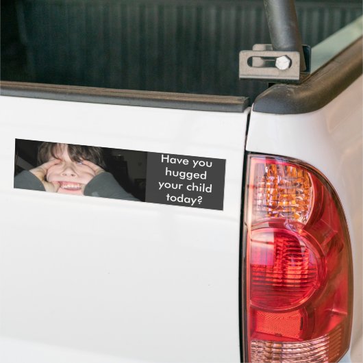 Heb je je kind vandaag geknuffeld? bumpersticker (Op Truck)