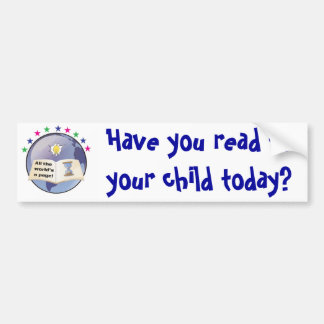 Heb je je kind vandaag voorgelezen? Bumpersticker