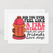 Heb je je ooit zo gevoeld als Fire Hydrant Firemen Feestdagenkaart (Voorkant / Achterkant)