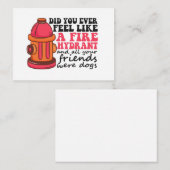 Heb je je ooit zo gevoeld als Fire Hydrant Firemen Notitiekaartje (Voorkant / Achterkant)