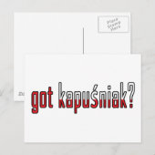 Heb je kapusniak? Markering Briefkaart (Voorkant / Achterkant)