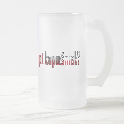 Heb je kapusniak? Markering Matglas Bierpul (Rechts)
