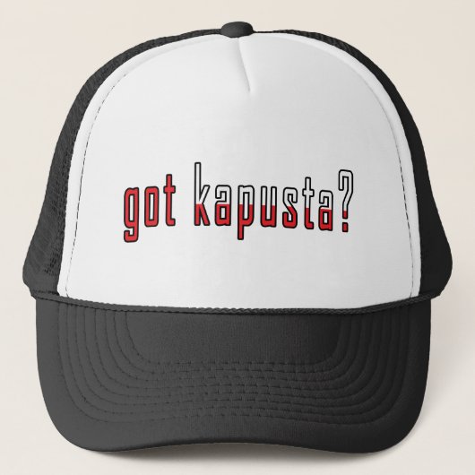 Heb je kapusta? Markering Trucker Pet (Voorkant)