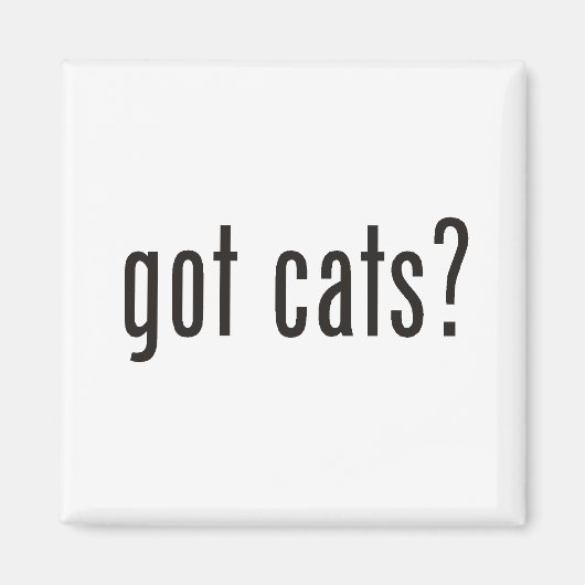 Heb je katten? magneet (Voorkant)