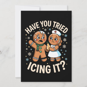 Heb je kerst gingerbread Kerstmis besprenkeld Kaart