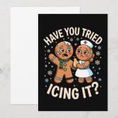 Heb je kerst gingerbread Kerstmis besprenkeld Kaart (Voorkant / Achterkant)