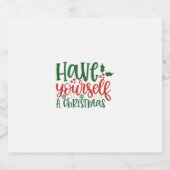 Heb je kerstmis bier etiket (Enkel label)