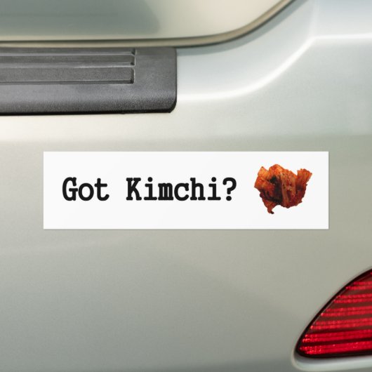 Heb je Kimchi? Bumpersticker (Op auto)