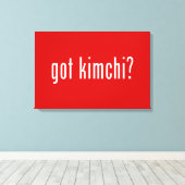 Heb je kimchi? canvas afdruk (Insitu (Houten vloer))