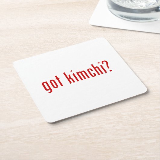 heb je kimchi? kartonnen onderzetters (Schuin)