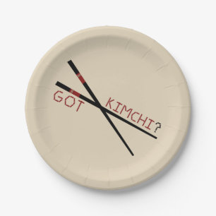 Heb je Kimchi? Papieren borden Bordje