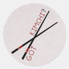 Heb je Kimchi? Ronde Sticker