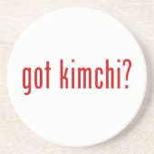 Heb je kimchi? zandsteen onderzetter (Voorkant)